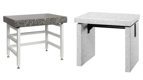 Weighing tables for microbalances and analytical balances