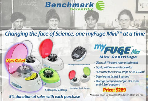 Help the AWIS When You Purchase Select myFuge Mini Centrifuges