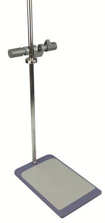 Plate stand with support rod and clamp image