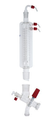 IKA Vertical condenser with manifold and cut-off valve for reflux distillation image